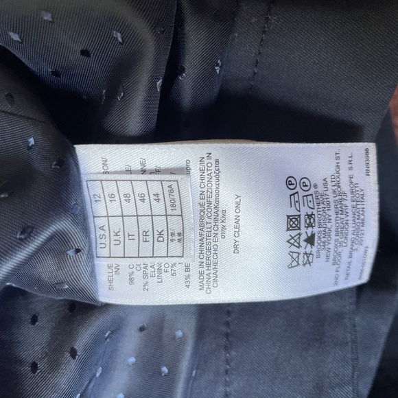 Brooks Brothers | Red Fleece Navy Cotton Parka Trench Jacket Drawstring Waist 12 - Picture 13 of 14